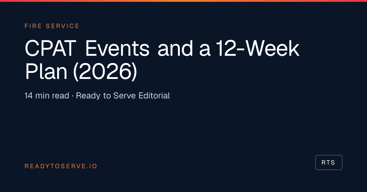 CPAT Explained + 12-Week Training Plan (2026) | Ready to Serve